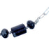 Sterling Silver Snowflake Obsidian Bead Chain Necklace BX119845